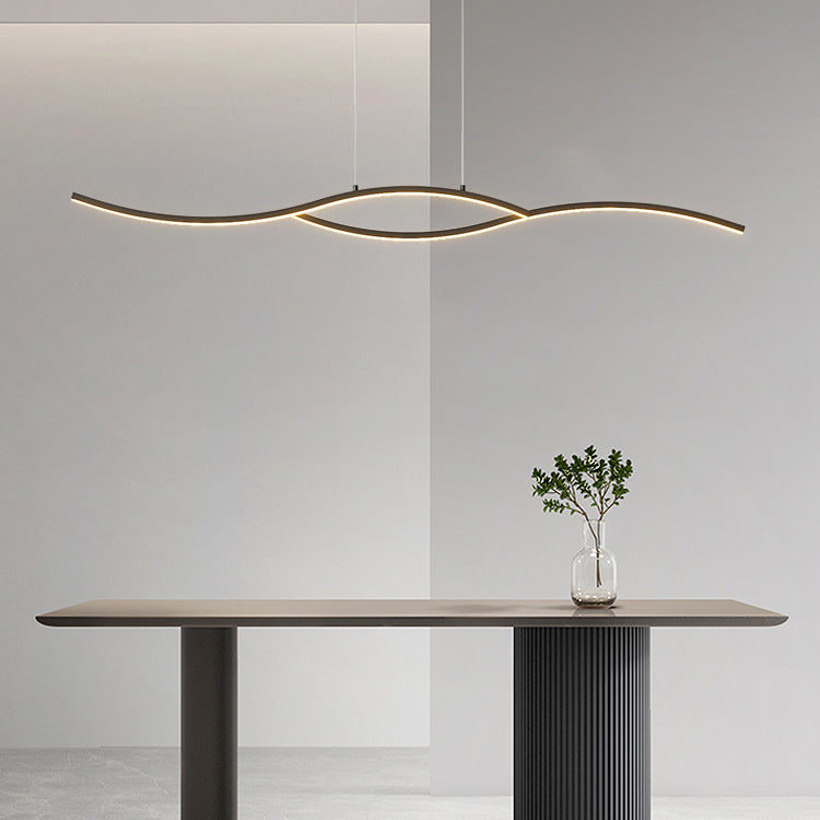 2-Light Modern Island Lighting Black/White LED Ceiling Light for Bedroom