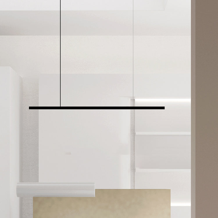 Minimalism Hanging Light Linear Island Light Fixture for Dining Room