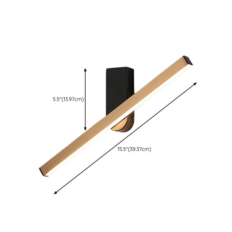 Modern Simple Wall Light Rotatable Rectangle Shape Wall Lamp for Living Room