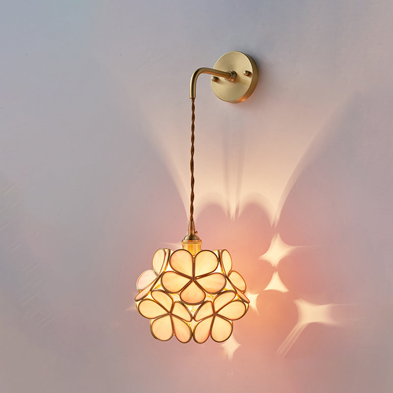 Nordic Style Copper Wall Light Colorful Ball Shape Wall Lamp for Living Room