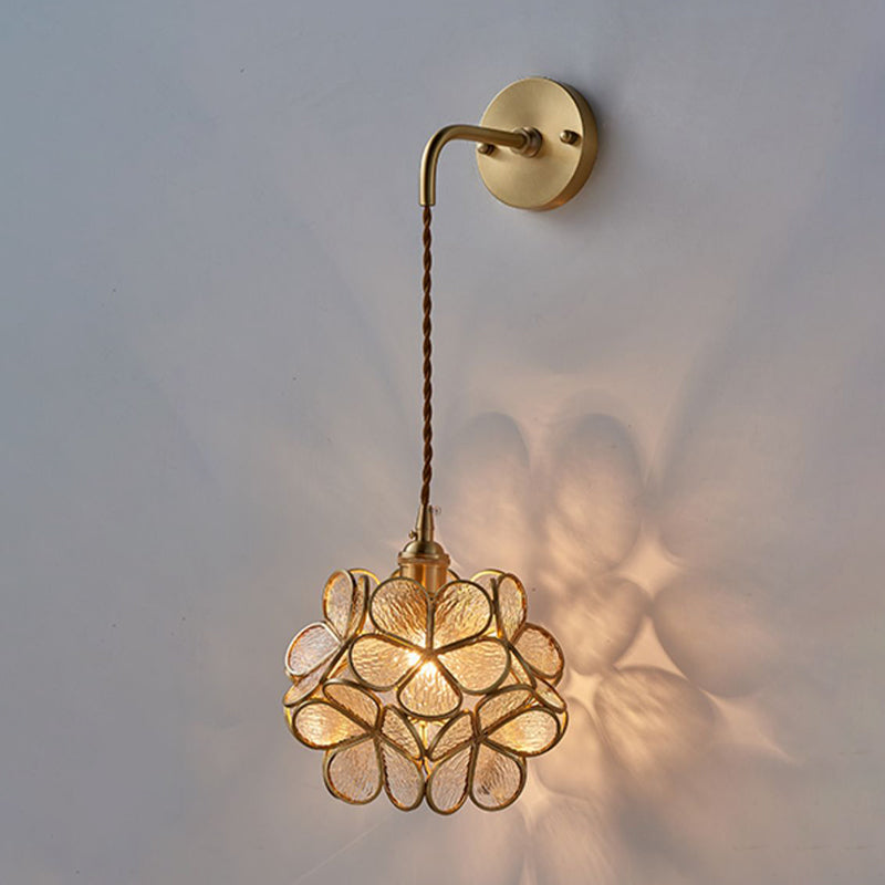 Nordic Style Copper Wall Light Colorful Ball Shape Wall Lamp for Living Room