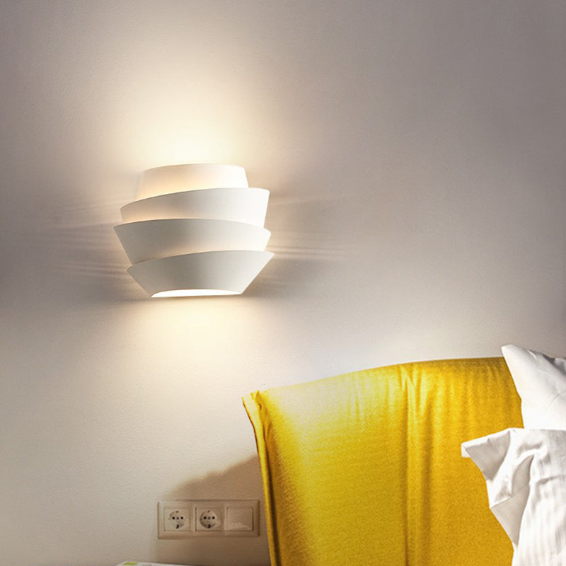 2 - Light Kids Style Wall Mounted Fixture Unique Metal Wall Sconce in White