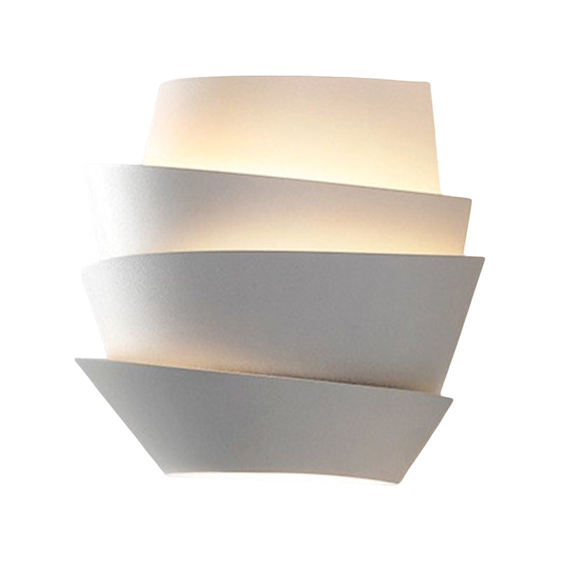 2 - Light Kids Style Wall Mounted Fixture Unique Metal Wall Sconce in White