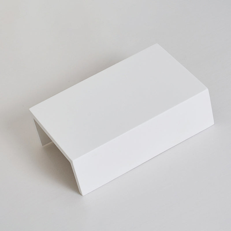 Stone Geometric Wall Mount Lamp Simple 1 Light Wall Mounted Light Fixture in White