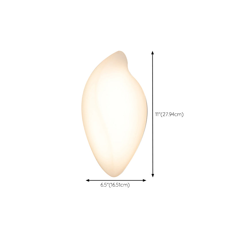 Single Modern White Wall Mounted Sconce Acrylic Wall Light for Bedroom