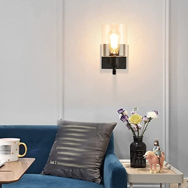 Industrial Style Metal Vanity Light Cylinder Shape Vanity Lamp for Shower Room