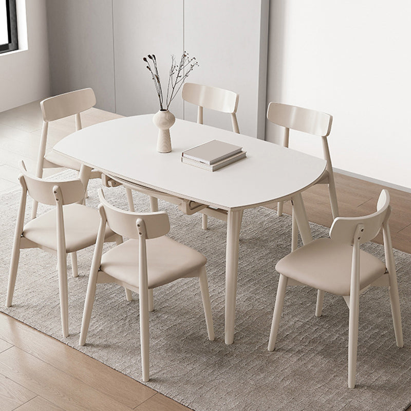 Sintered Stone Dining Table Modern Rectangle Dining Table for Kitchen