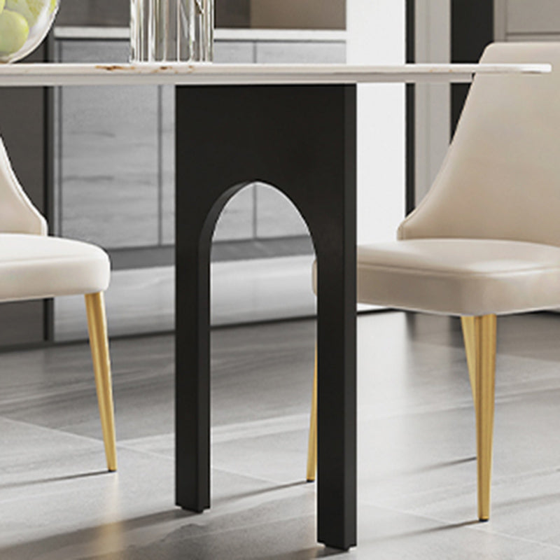 Nordic 1/4/5/6/7 Pieces Dining Set Rectangle Stone Dining Table for Kitchen Dining Room