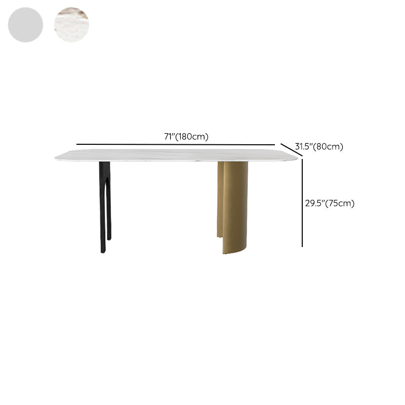 Nordic 1/4/5/6/7 Pieces Dining Set Rectangle Stone Dining Table for Kitchen Dining Room