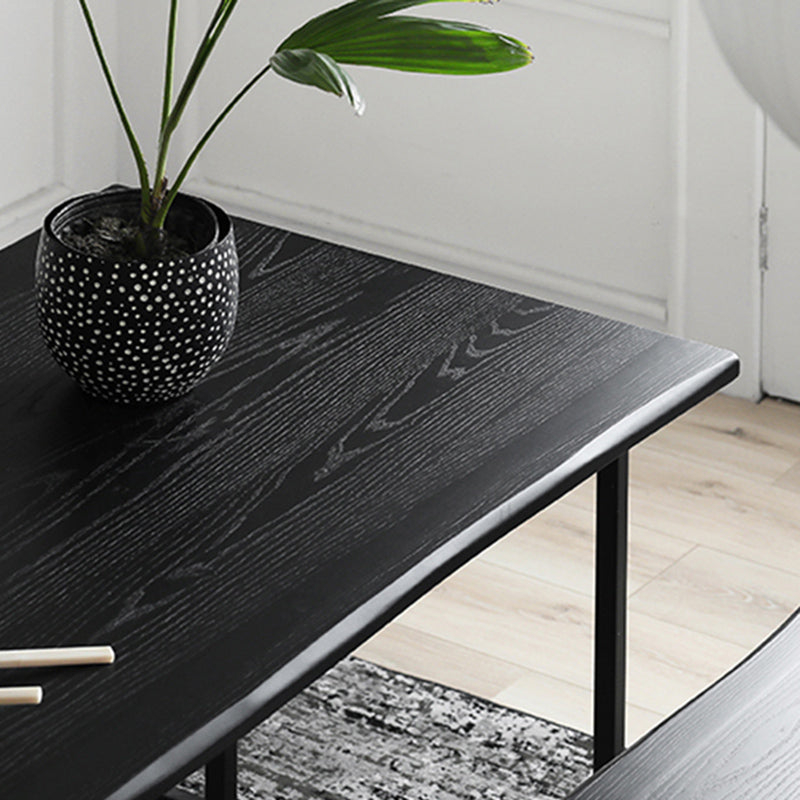 Modern 1/2 Pieces Dining Set Rectangle Wood Dining Table for Kitchen