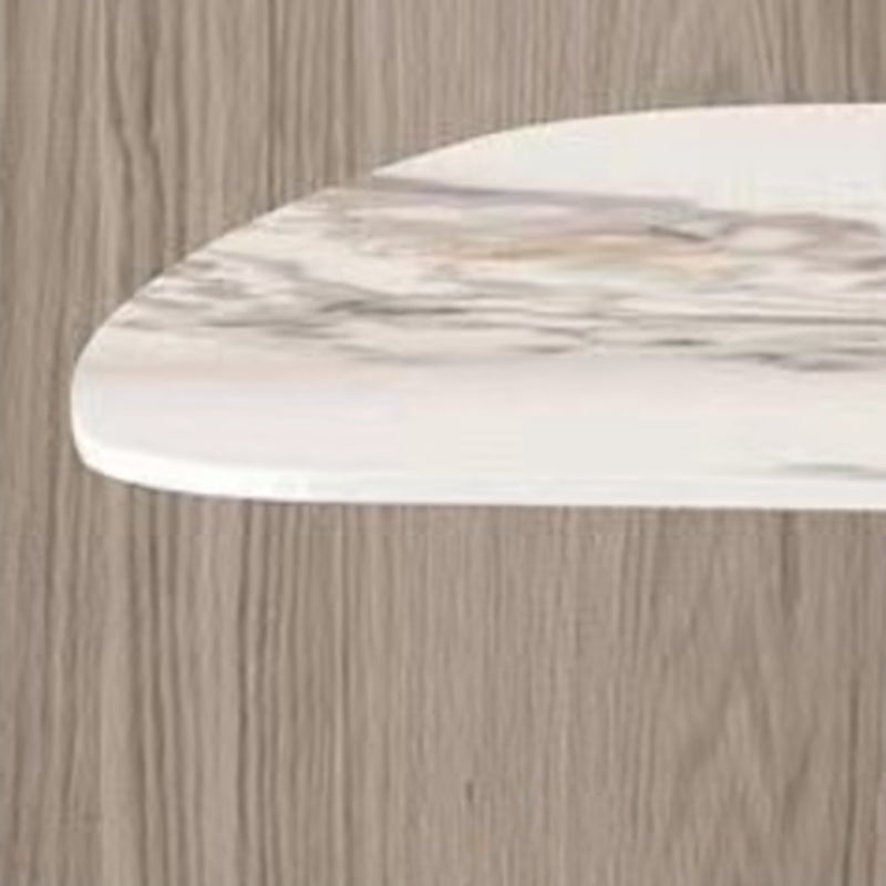 Modern 1/2/5 Pieces Dining Set Rectangle Stone Dining Table for Kitchen