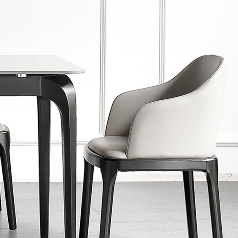 Modern 1/5 Pieces Dining Set Rectangle Stone Dining Table for Kitchen