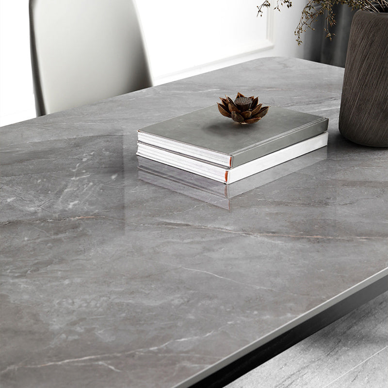Modern 1/5 Pieces Dining Set Rectangle Stone Dining Table for Kitchen
