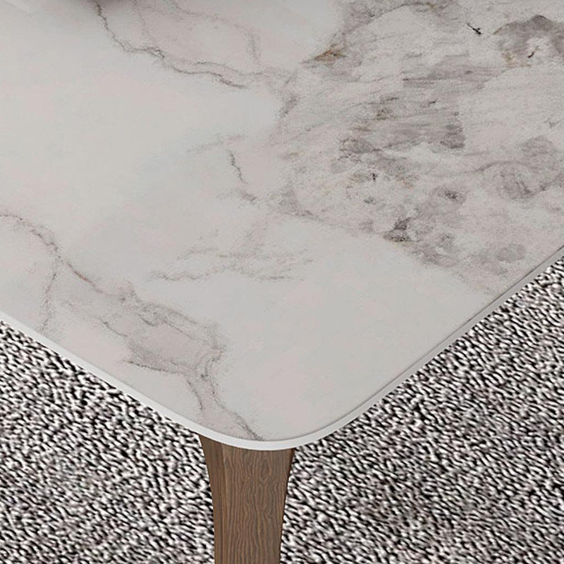 Modern 1/4/5/6/7 Pieces Dining Set Rectangle Stone Dining Table for Kitchen