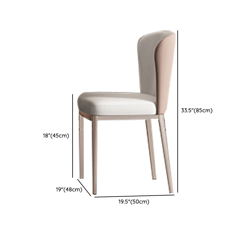 Glam Dinette Set for Dining Room 1/2/5/7 Pcs Glossy White Dining Table Set