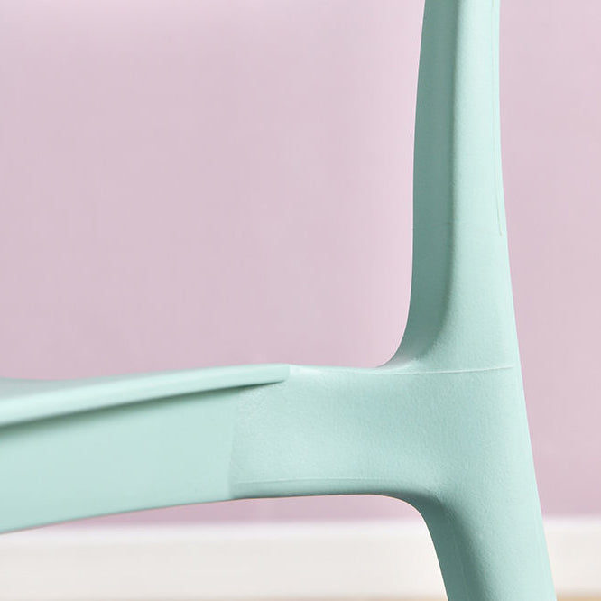 Plastic Modern Style Side Chair Open Back Armless Dining Chairs