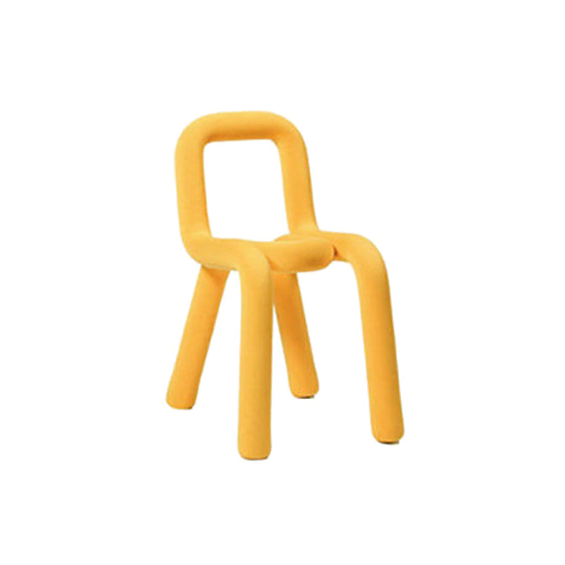 Home Fabric Side Chair Designer Style Open Back Armless Chair Set