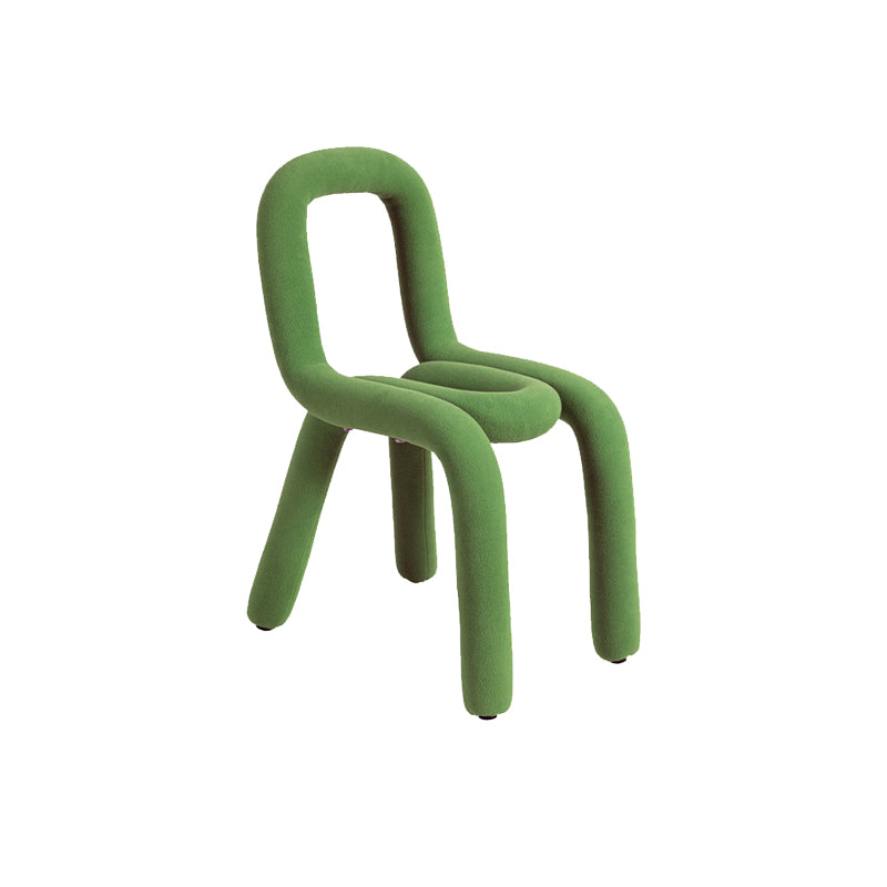 Home Fabric Dining Chairs Designer Style Open Back Armless Chair