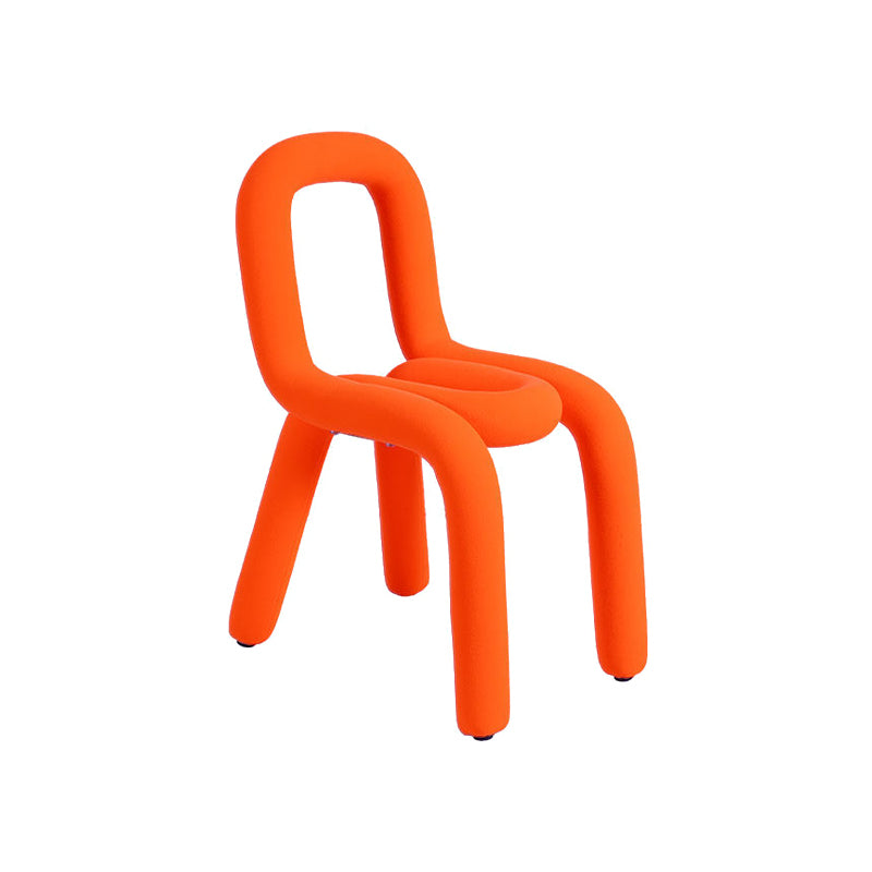 Home Fabric Dining Chairs Designer Style Open Back Armless Chair