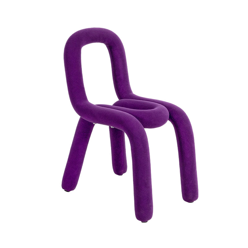 Home Fabric Dining Chairs Designer Style Open Back Armless Chair