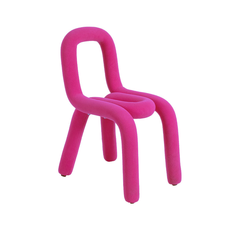 Home Fabric Dining Chairs Designer Style Open Back Armless Chair