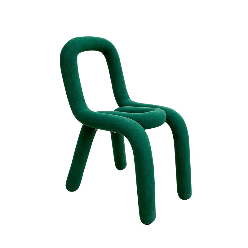 Home Fabric Dining Chairs Designer Style Open Back Armless Chair