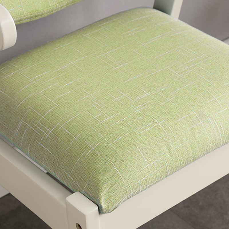 Solid Wood Dining Chair Modern Style Open Back Arm Chair for Dining Room