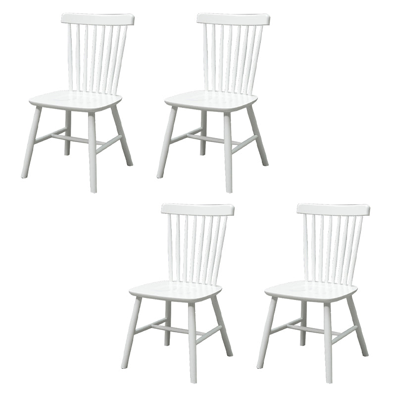 Wood Modern Style Dining Chair Windsor Back Side Chair for Dining Room