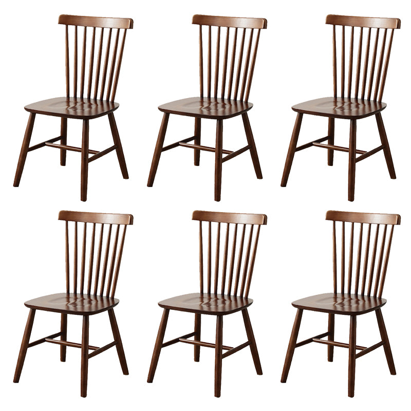 Wood Modern Style Dining Chair Windsor Back Side Chair for Dining Room