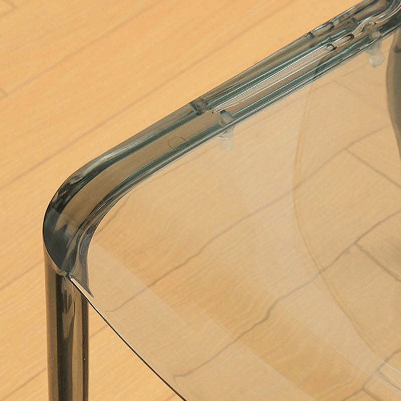 Modern Plastic Dining Chair Modern Low Back Stacking Armless Chair