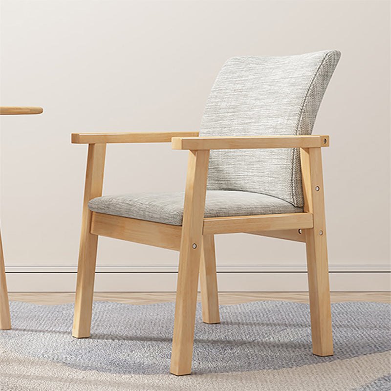 Solid Wood Dining Chair Modern Style Arm Chair for Dining Room