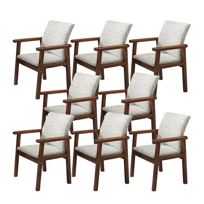 Solid Wood Dining Chair Modern Style Arm Chair for Dining Room