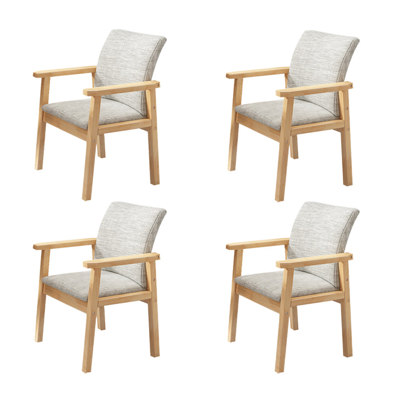 Solid Wood Dining Chair Modern Style Arm Chair for Dining Room