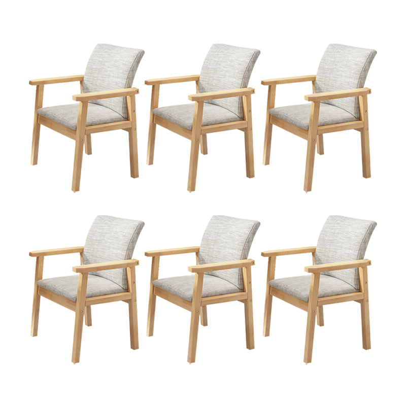 Solid Wood Dining Chair Modern Style Arm Chair for Dining Room