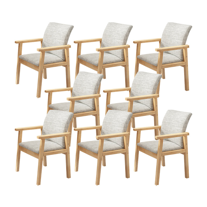 Solid Wood Dining Chair Modern Style Arm Chair for Dining Room
