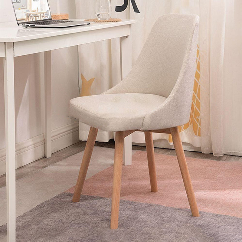 Solid Wood Dining Chair Industrial Style Swivel Side Chair for Dining Room