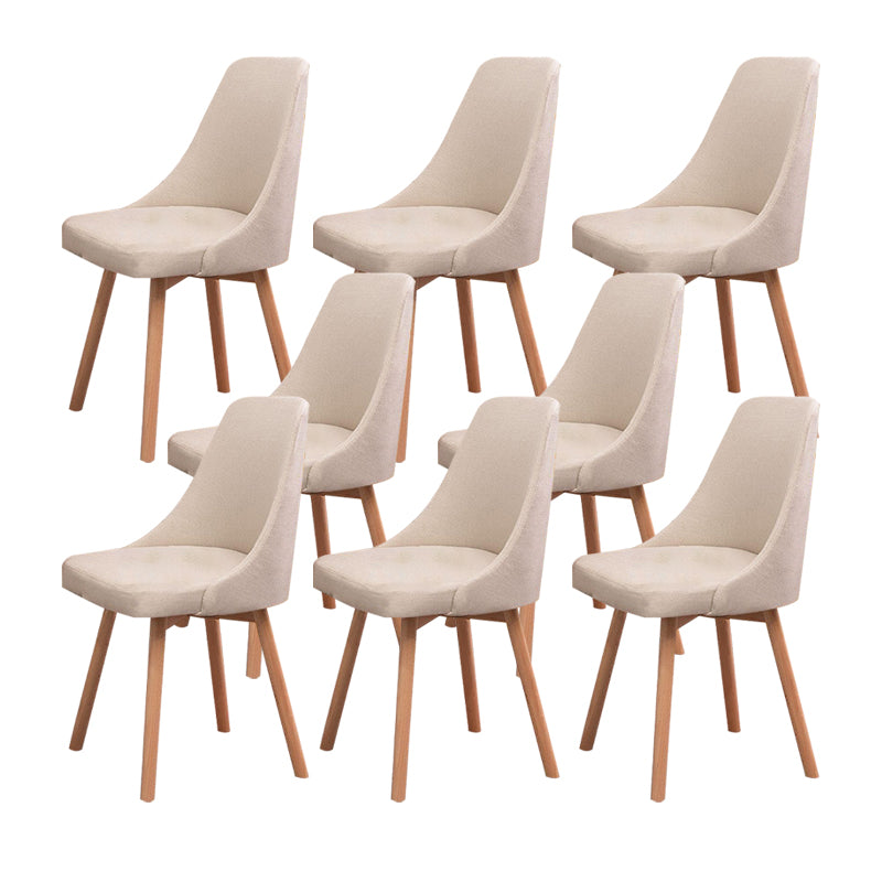 Solid Wood Dining Chair Industrial Style Swivel Side Chair for Dining Room