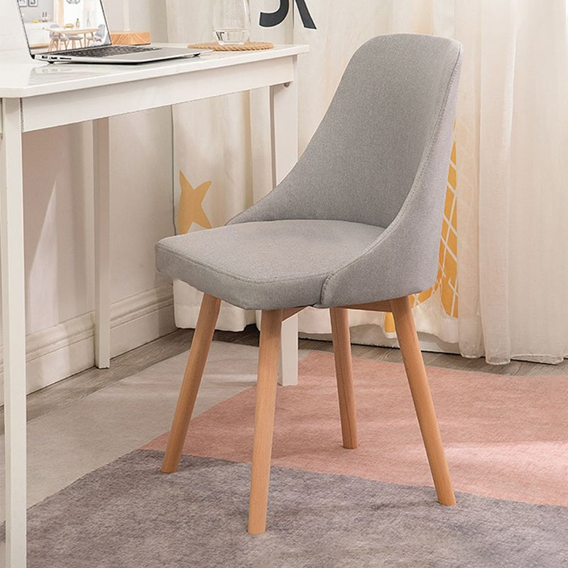 Solid Wood Dining Chair Industrial Style Swivel Side Chair for Dining Room