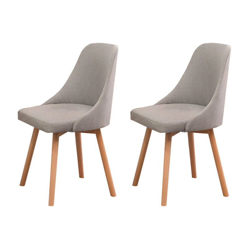 Solid Wood Dining Chair Industrial Style Swivel Side Chair for Dining Room