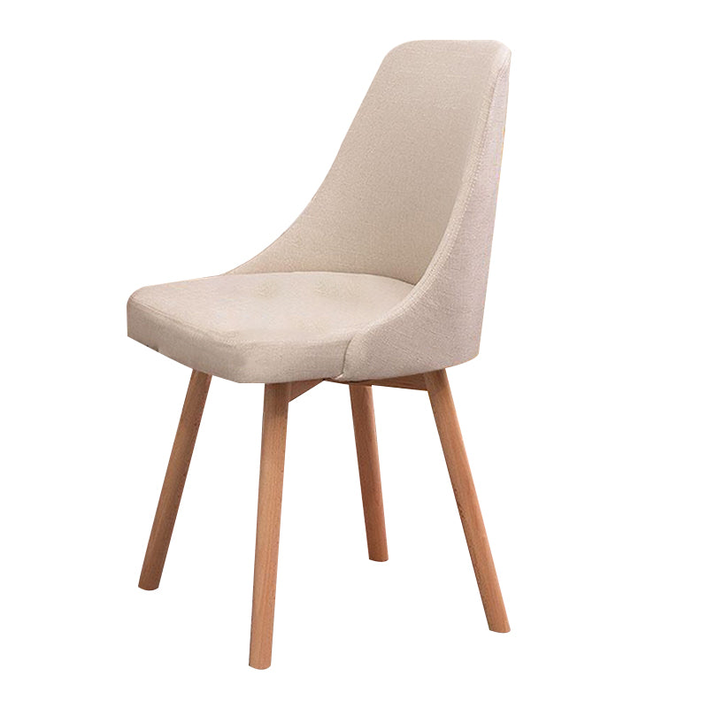 Solid Wood Dining Chair Industrial Style Swivel Side Chair for Dining Room