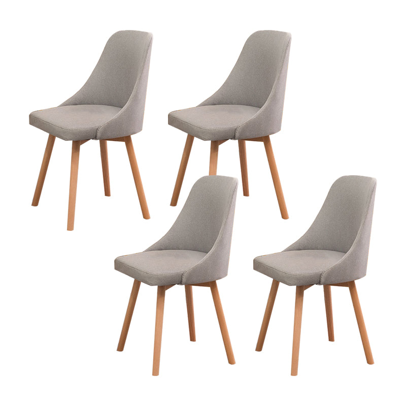 Solid Wood Dining Chair Industrial Style Swivel Side Chair for Dining Room