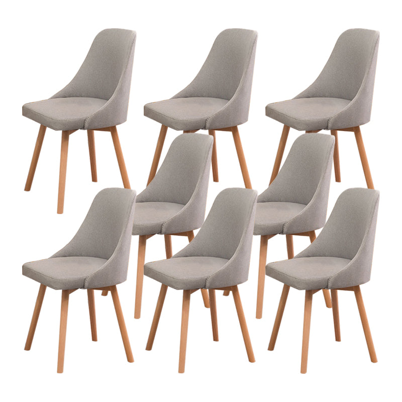 Solid Wood Dining Chair Industrial Style Swivel Side Chair for Dining Room