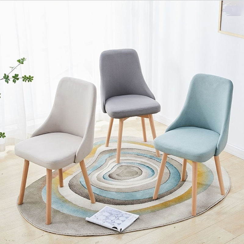 Solid Wood Dining Chair Industrial Style Swivel Side Chair for Dining Room