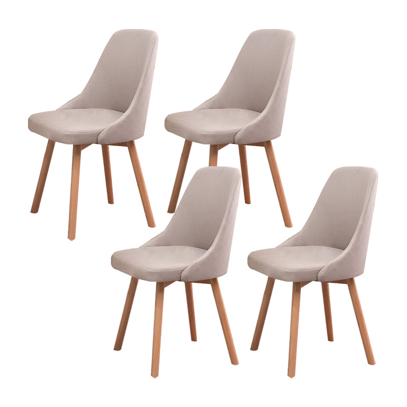 Solid Wood Dining Chair Industrial Style Swivel Side Chair for Dining Room