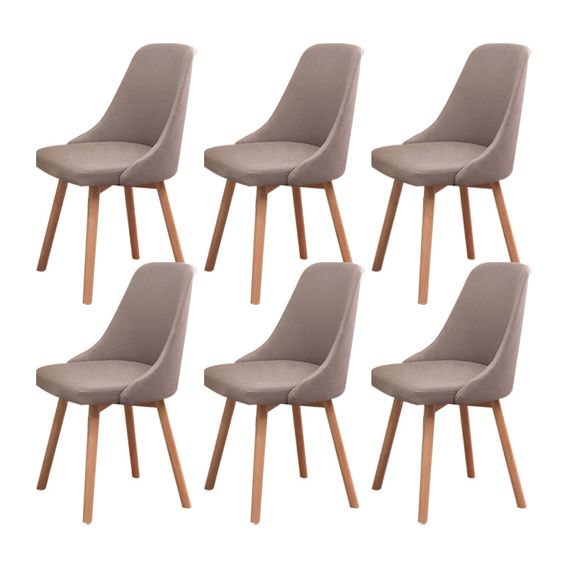 Solid Wood Dining Chair Industrial Style Swivel Side Chair for Dining Room