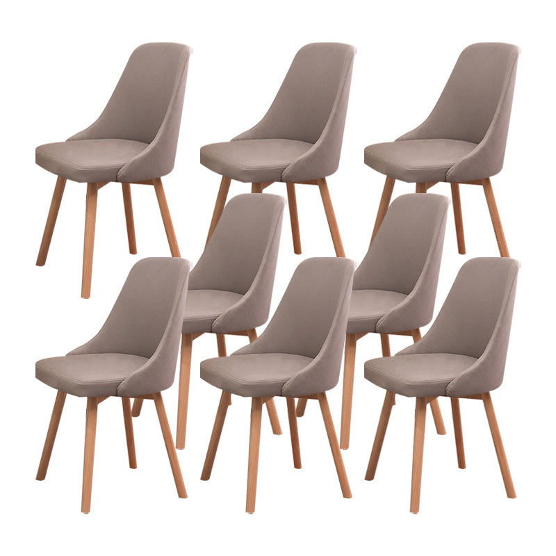 Solid Wood Dining Chair Industrial Style Swivel Side Chair for Dining Room