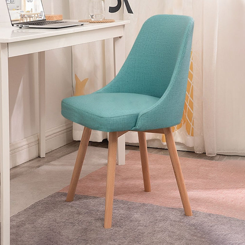 Solid Wood Dining Chair Industrial Style Swivel Side Chair for Dining Room