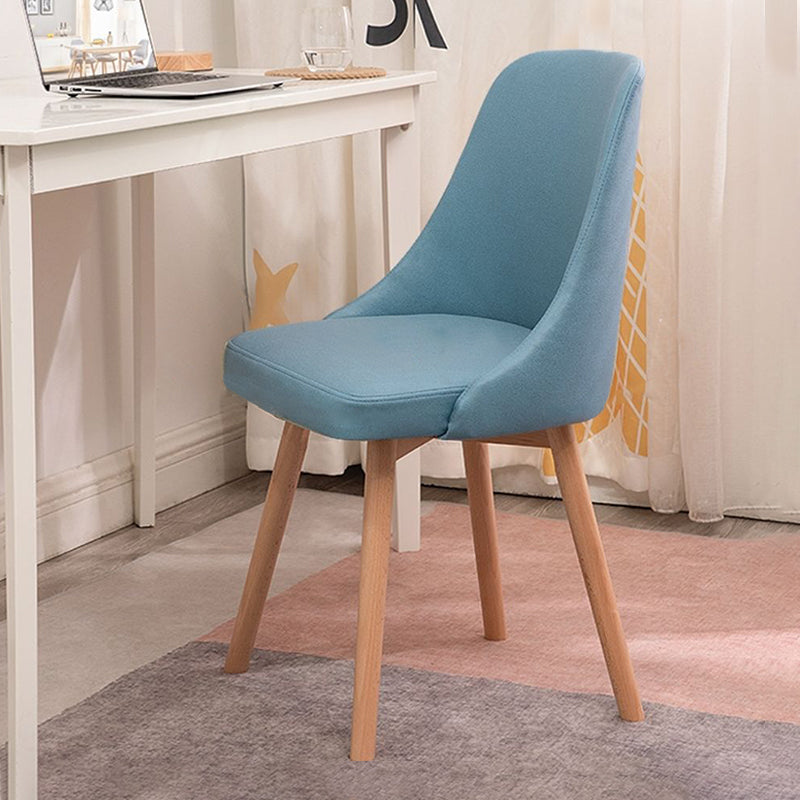 Solid Wood Dining Chair Industrial Style Swivel Side Chair for Dining Room