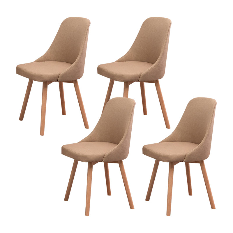 Solid Wood Dining Chair Industrial Style Swivel Side Chair for Dining Room