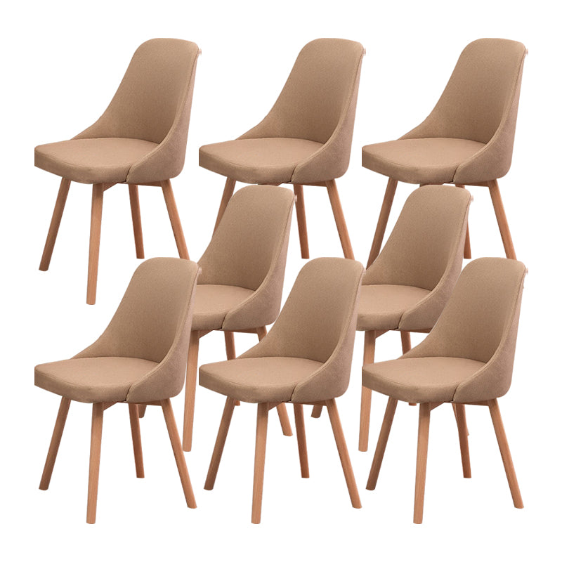 Solid Wood Dining Chair Industrial Style Swivel Side Chair for Dining Room